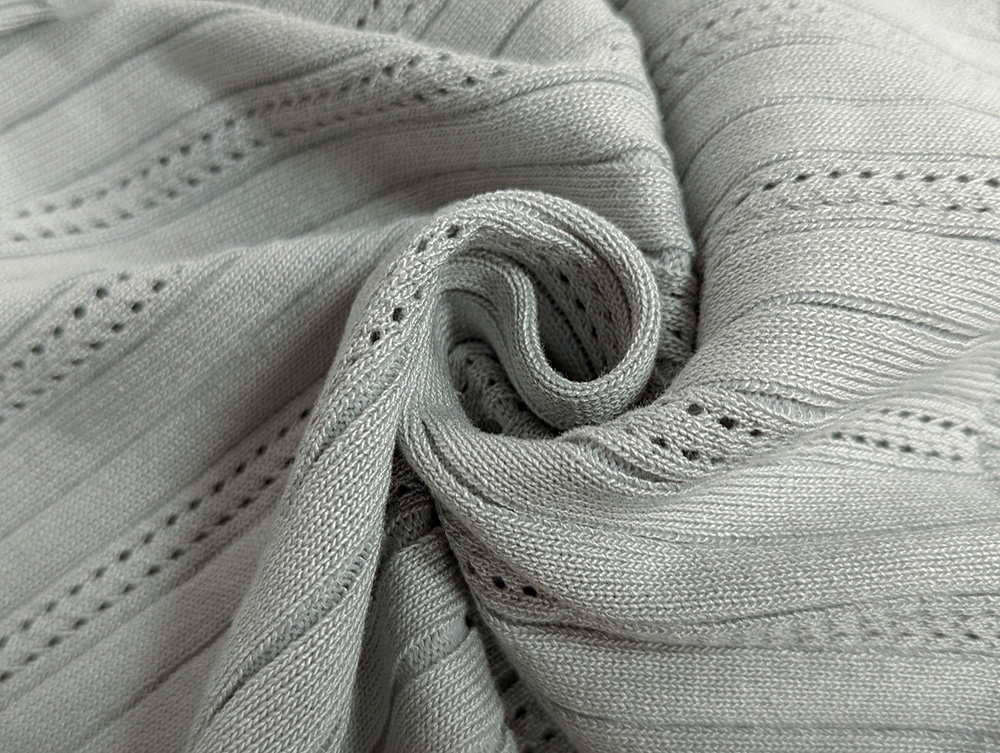 柔紗拼接珠釦針織開襟上衣