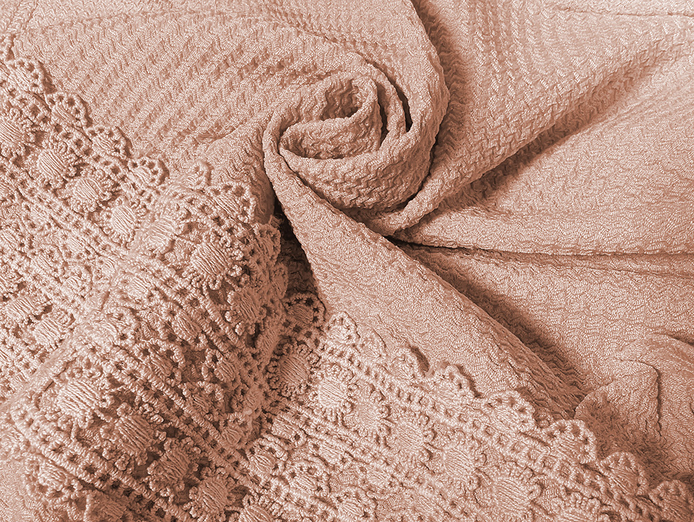 Y字形蕾絲設計荷葉袖上衣