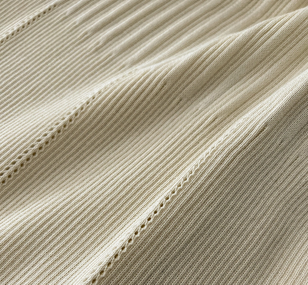 羅紋針織金釦壓線長洋裝