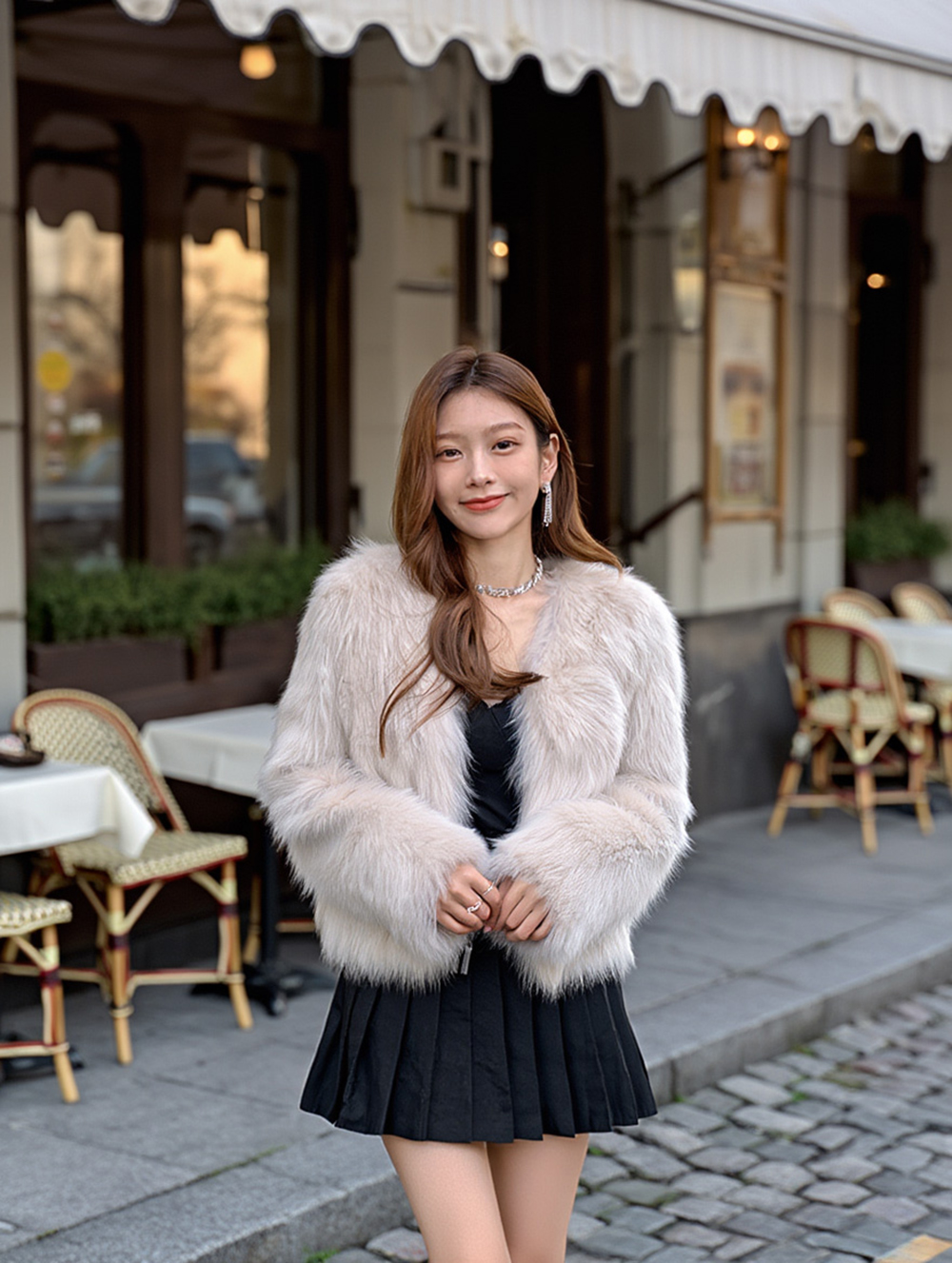 貴氣長毛外套