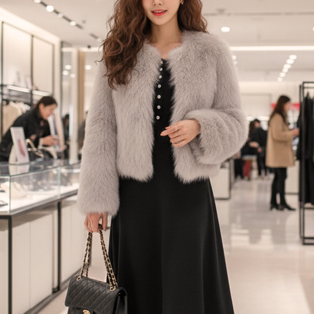 貴氣長毛外套