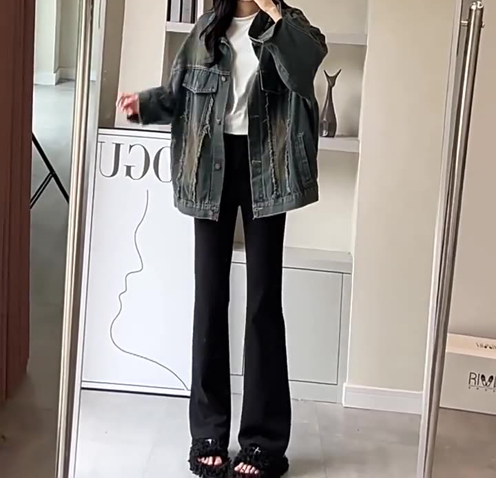 高腰顯瘦百搭喇叭褲