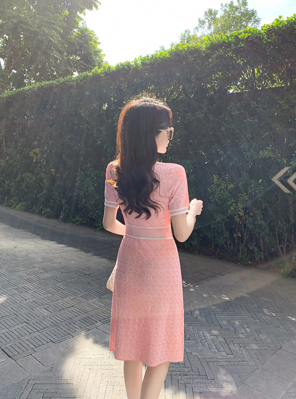 名媛小香風針織洋裝
