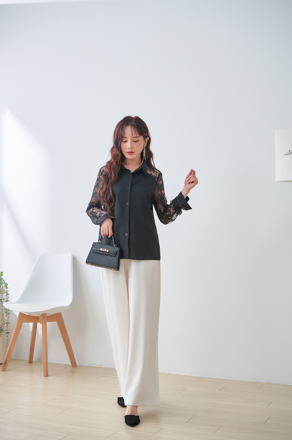 不完美-優雅名媛風尖頭跟鞋