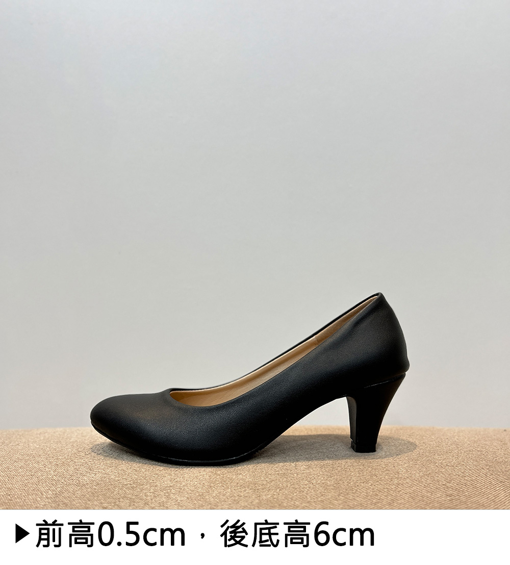 簡約知性細跟久站鞋