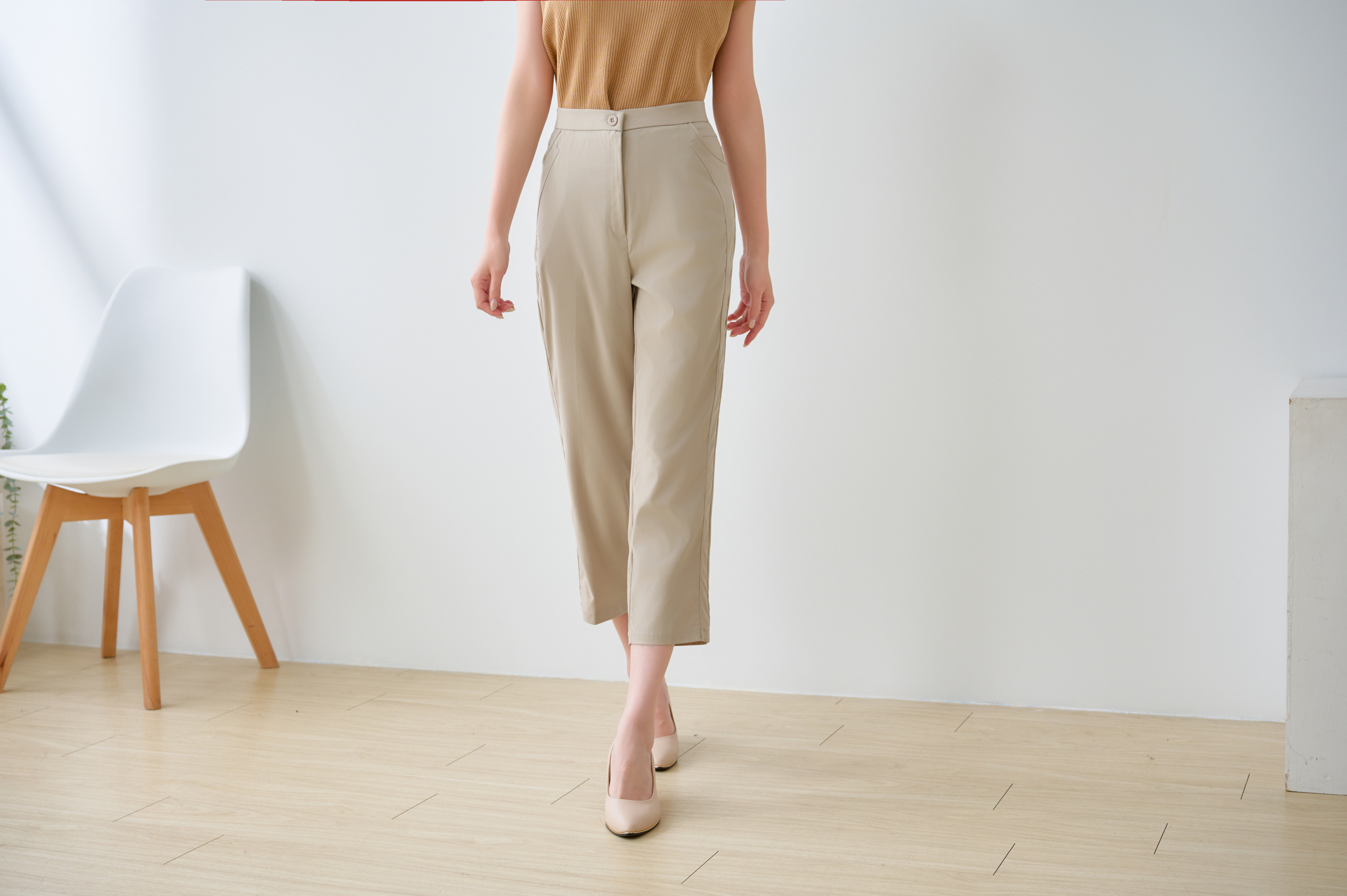 氣質素面九分長褲,經典不敗,顯瘦,質感,舒適,百搭