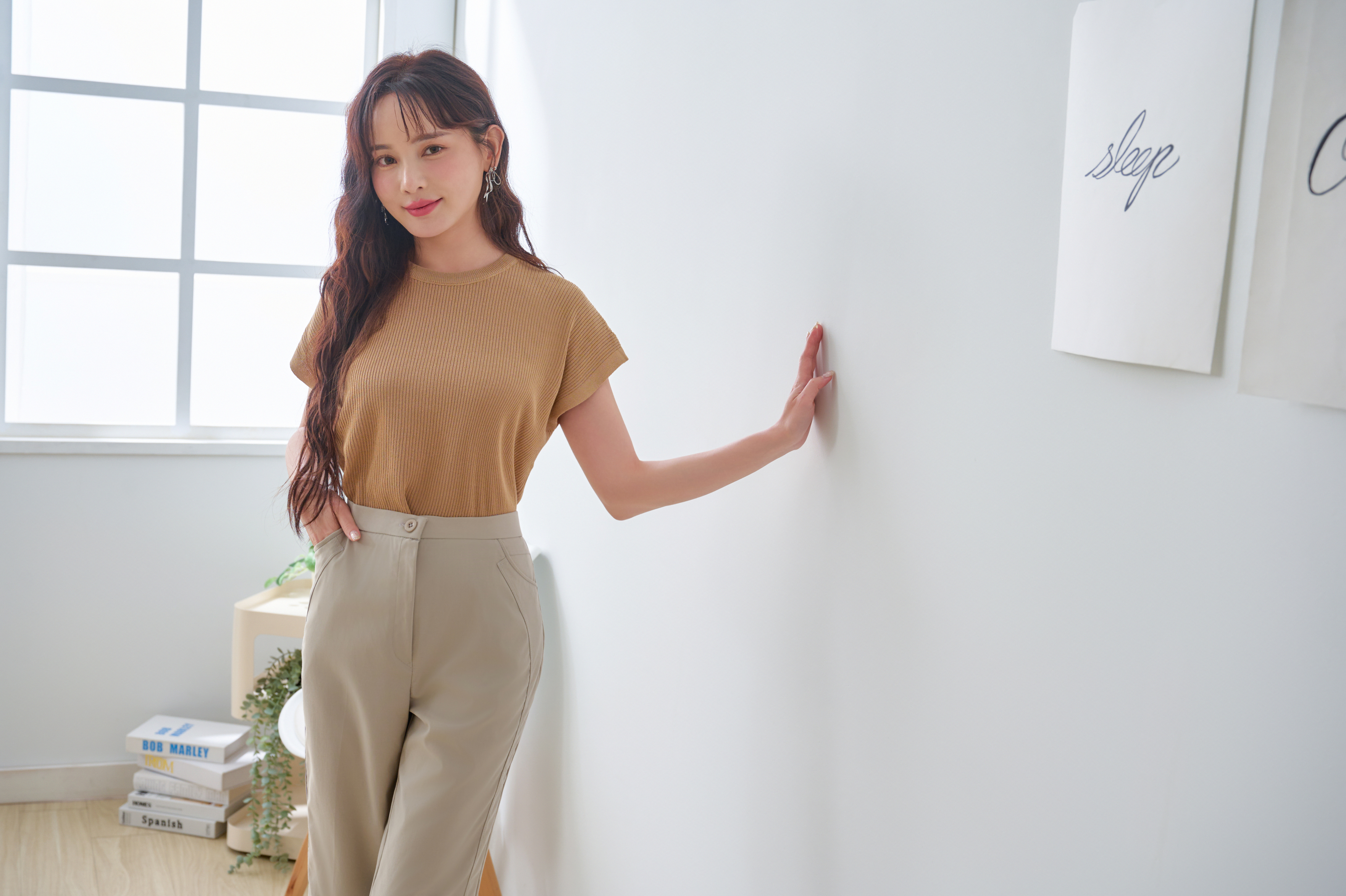 氣質素面九分長褲,經典不敗,顯瘦,質感,舒適,百搭