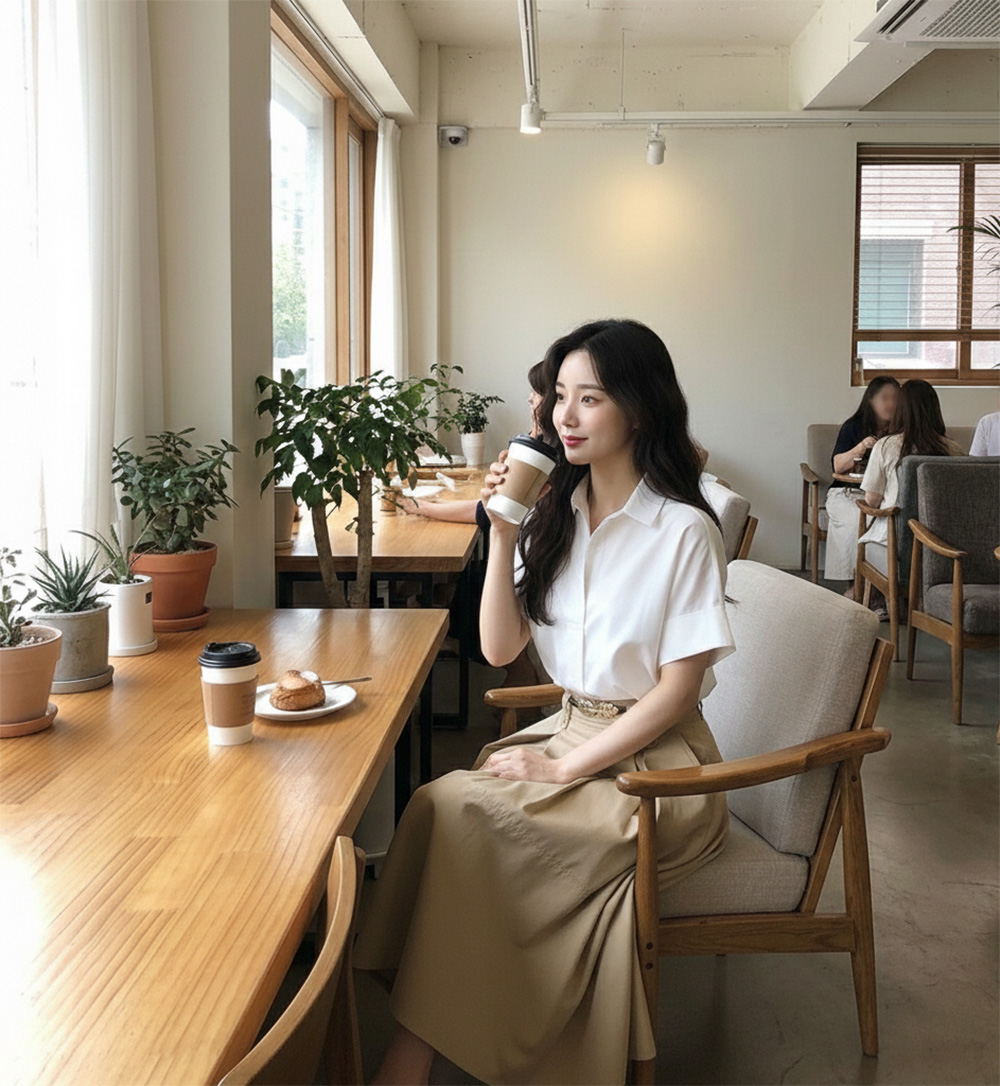 簡約素色短袖襯衫,通勤,顯瘦,舒適,百搭,時尚