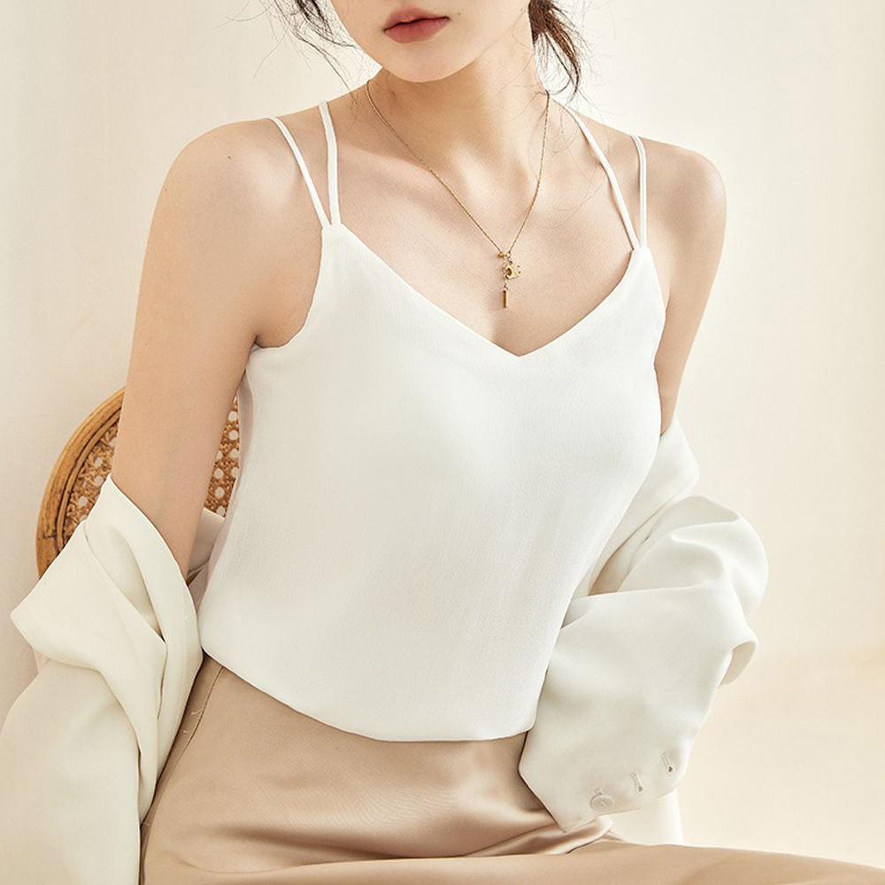 含襯墊美背雪紡小可愛