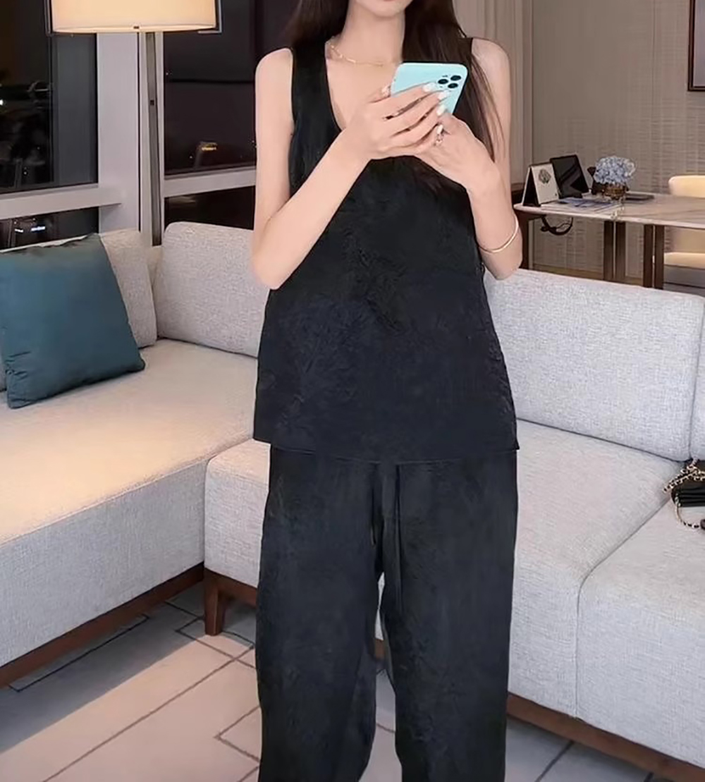 肌理感背心長褲套裝
