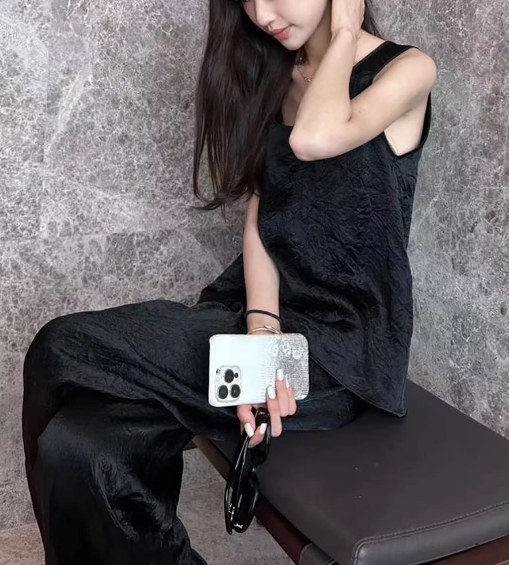 肌理感背心長褲套裝
