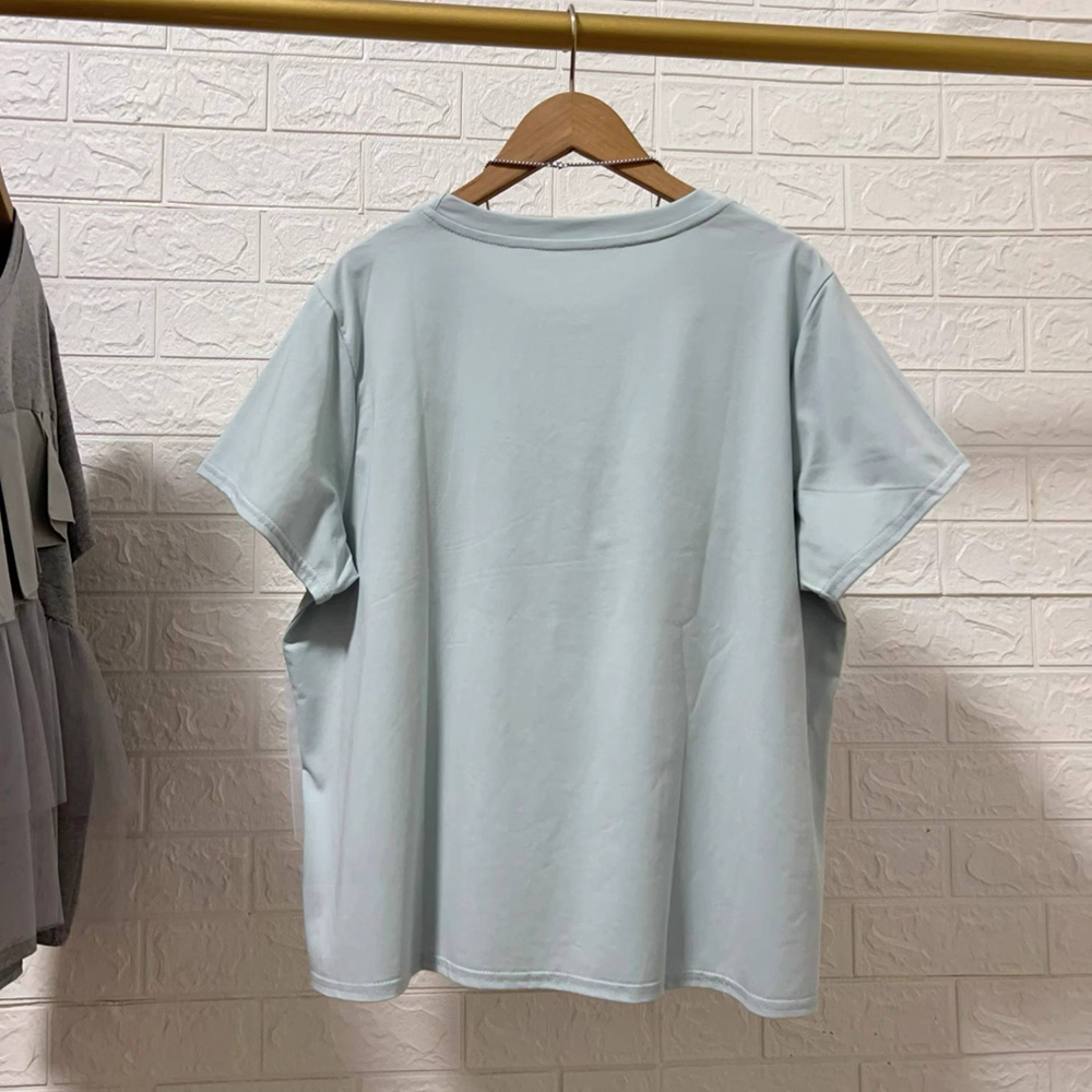 網紗荷葉邊拼接上衣