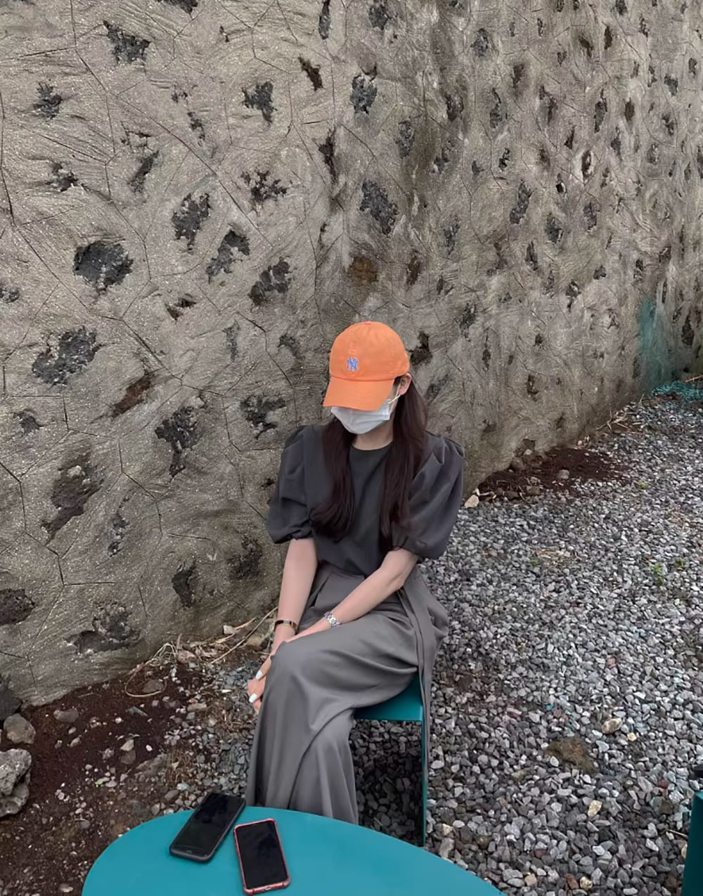 質感壓摺綁帶高腰長褲