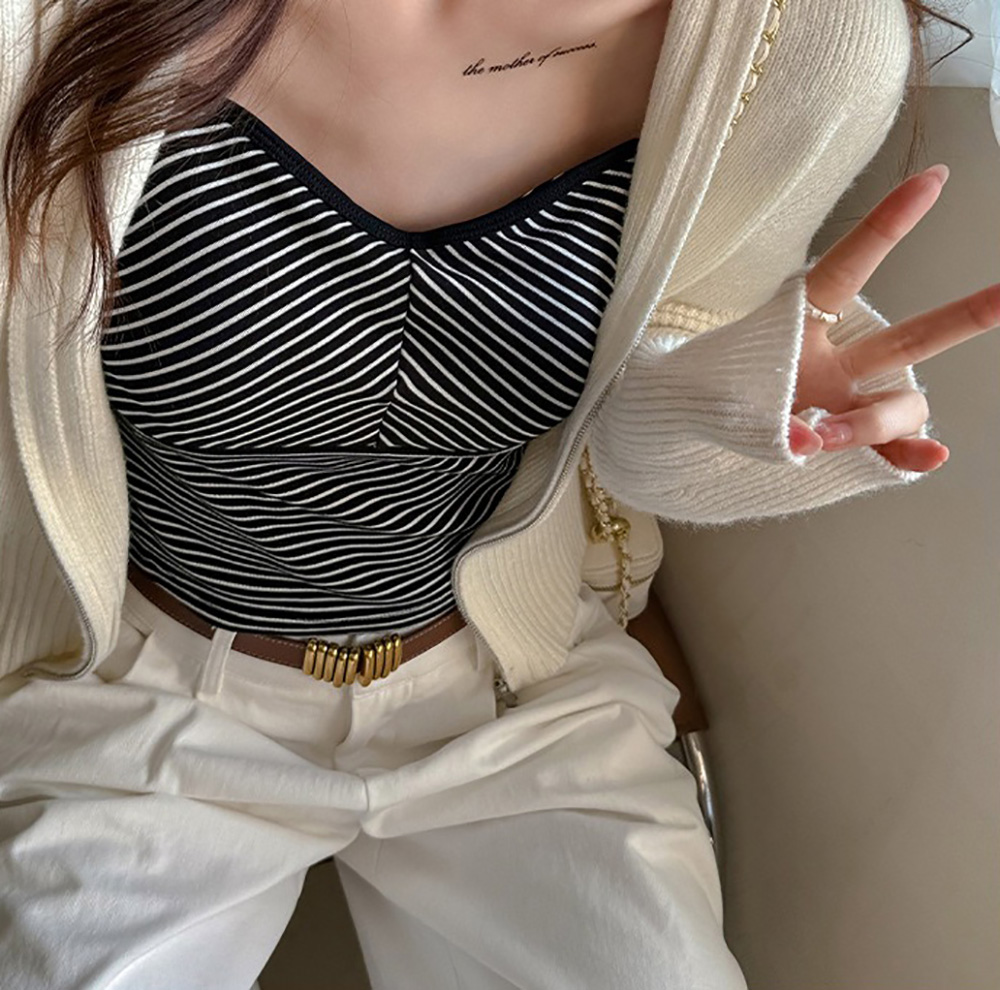 簡約襯墊式細肩小可愛