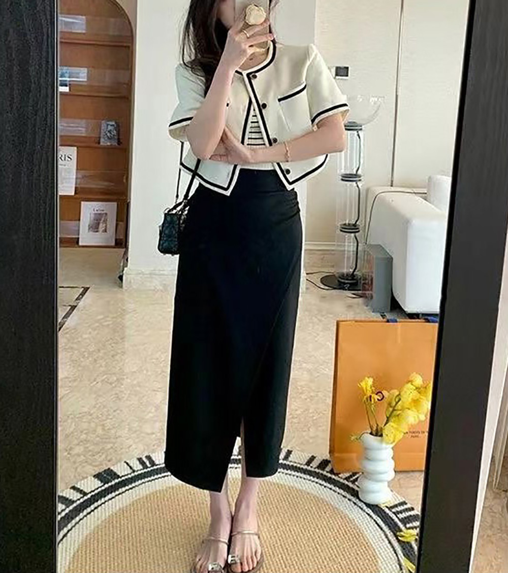 氣質小香風短袖外套