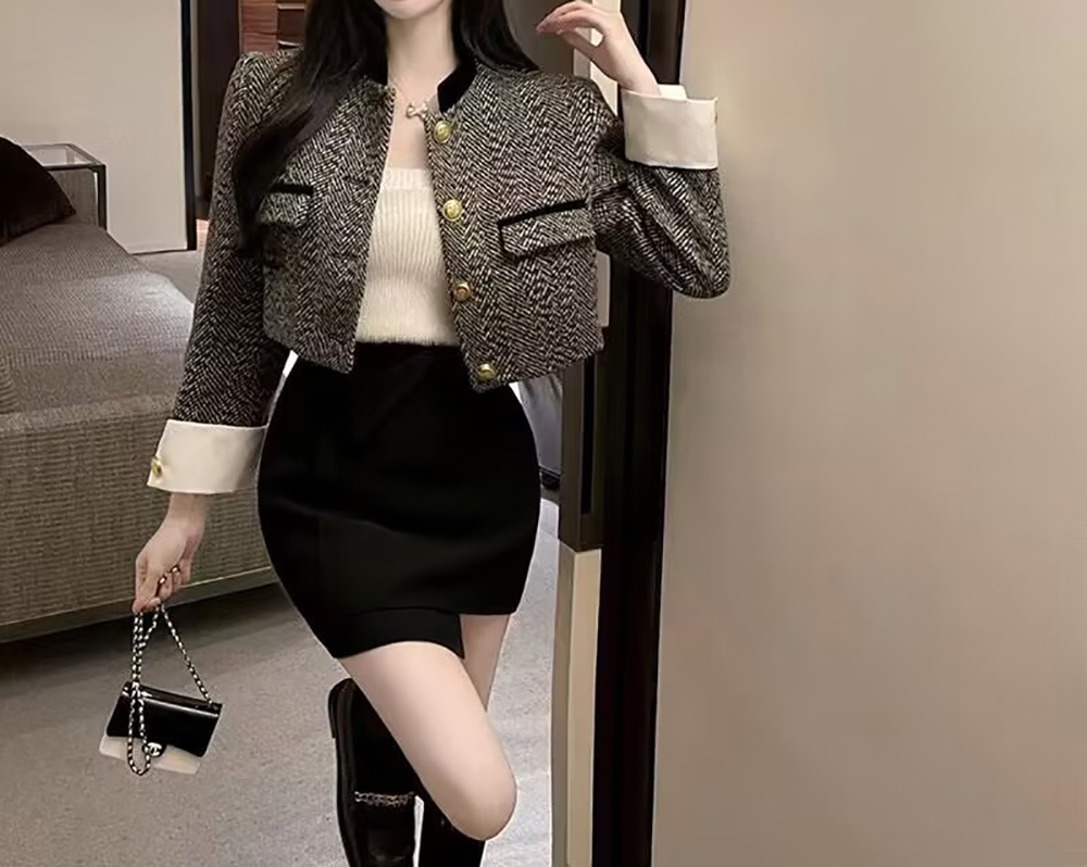 法式赫本小香風外套