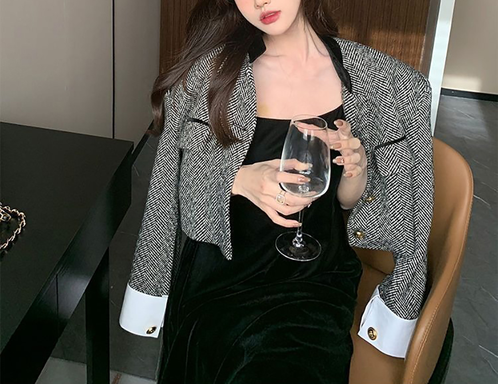 法式赫本小香風外套