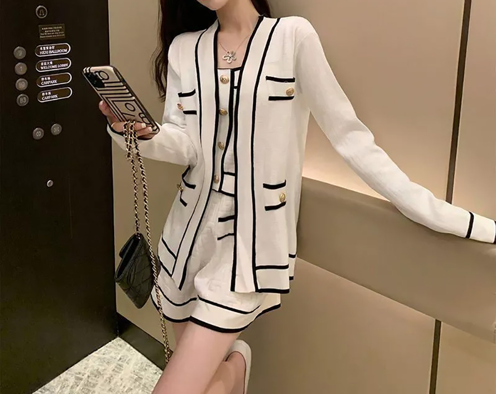 針織小香風三件套裝