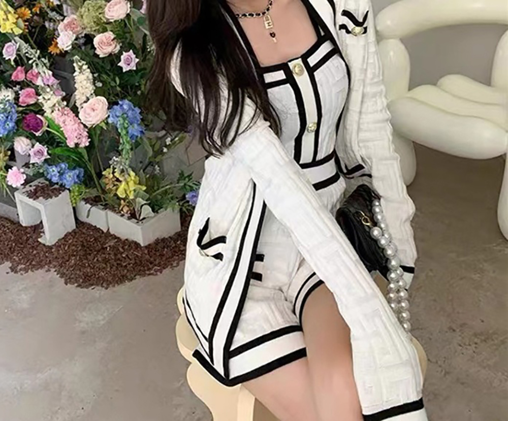 針織小香風三件套裝