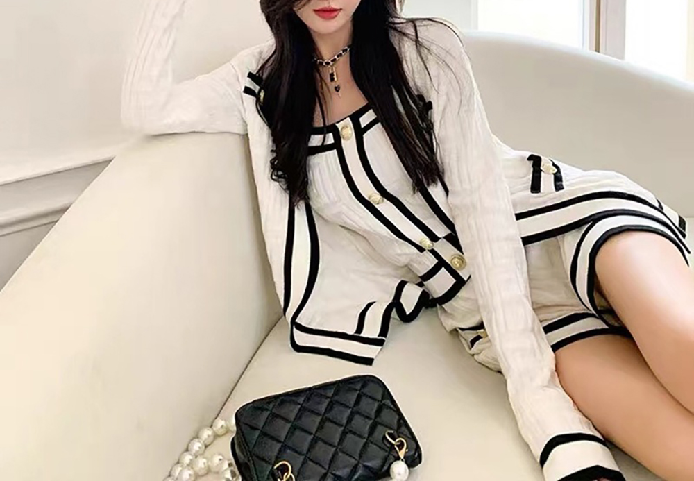 針織小香風三件套裝