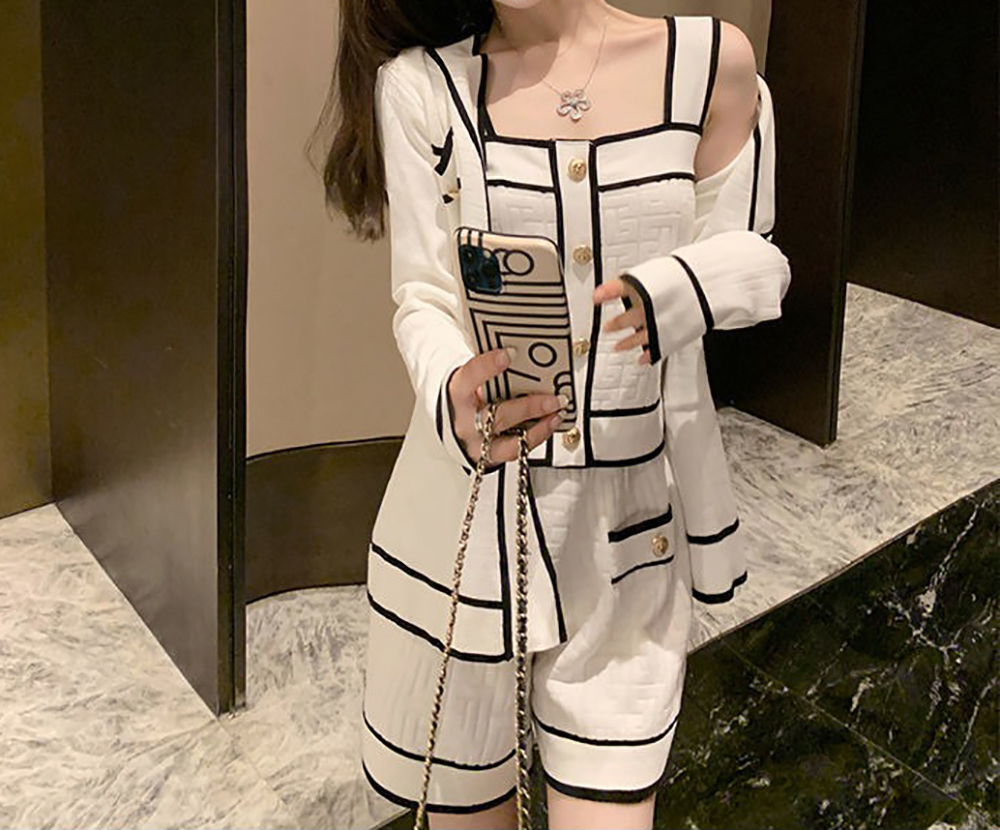 針織小香風三件套裝