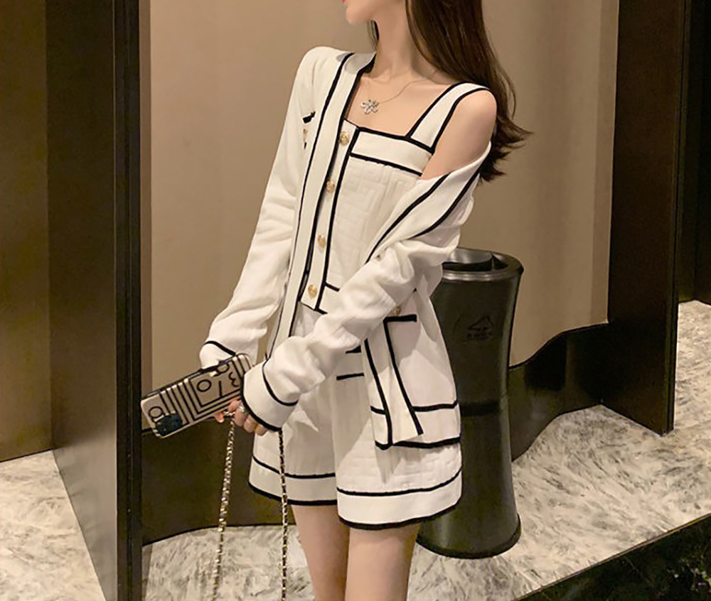 針織小香風三件套裝