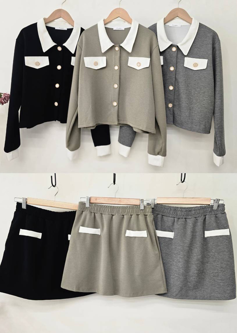 小香風外套短裙套裝