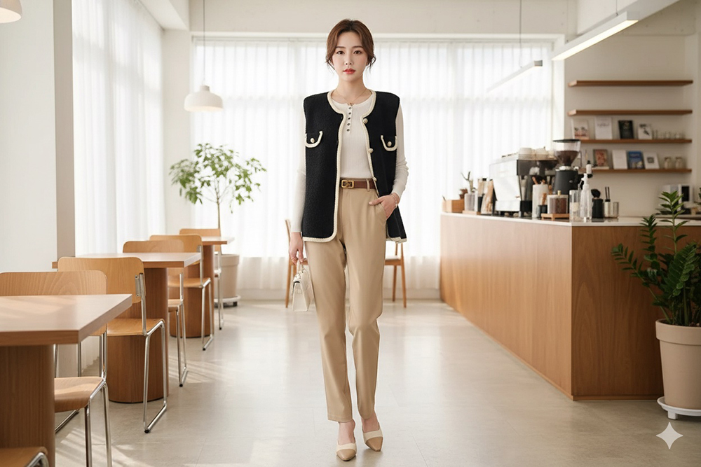 舒適毛茸茸小香風背心