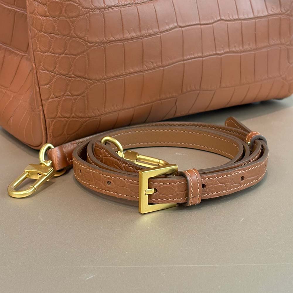 鱷魚極鞣服裝皮手提包