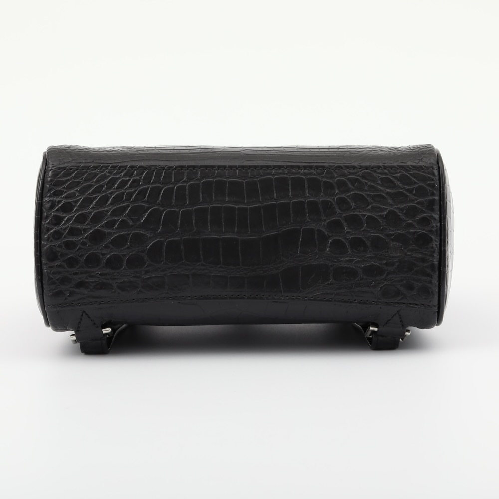 鱷魚腹皮雙肩後背包