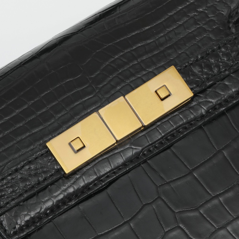 鱷魚腹皮小怪獸單肩斜挎包