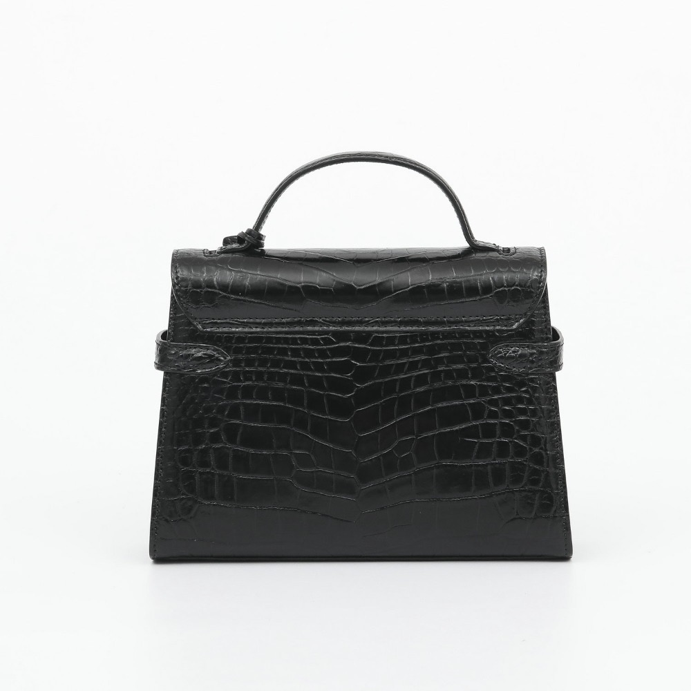 鱷魚腹皮小怪獸單肩斜挎包