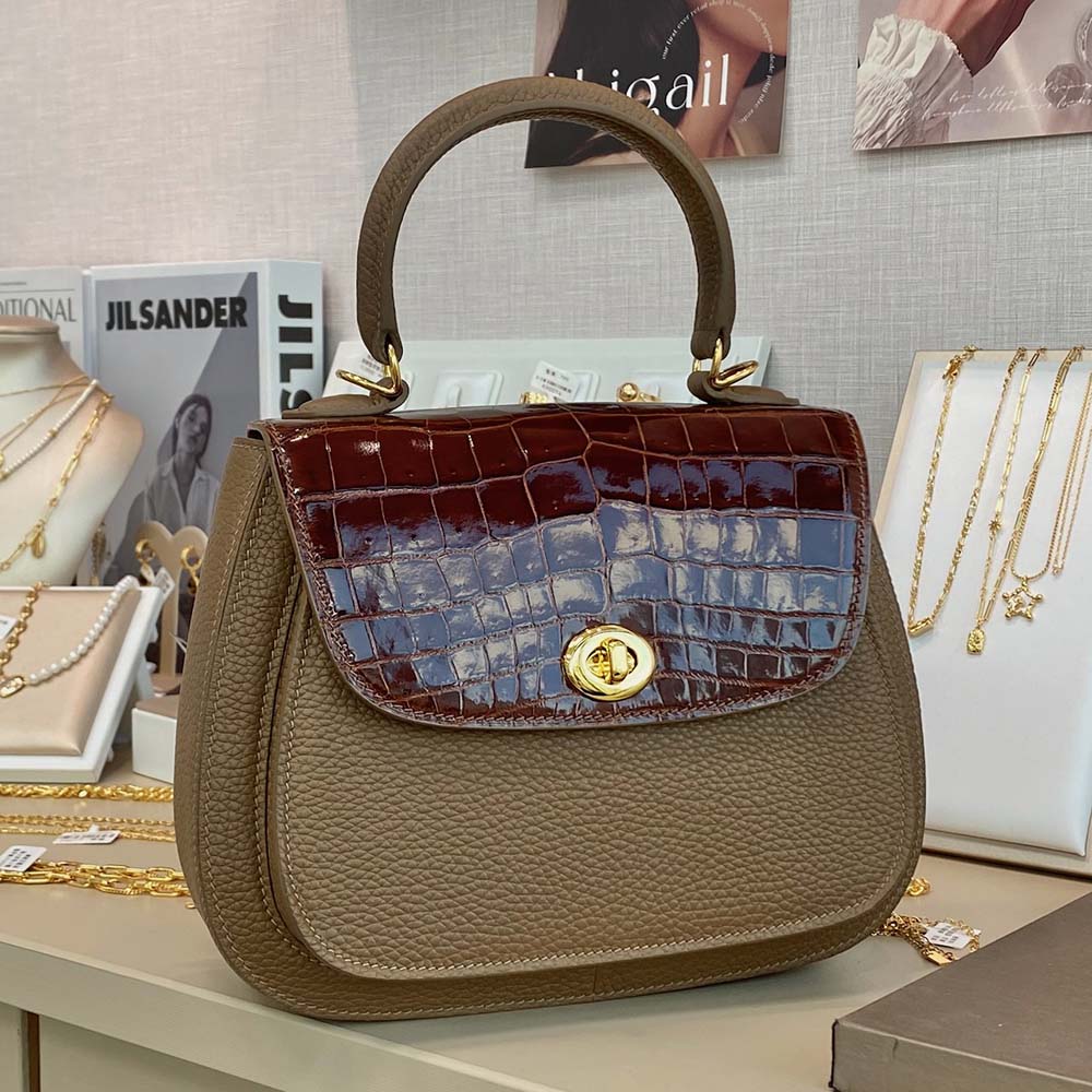 TOP HANDLE 20鱷魚腹皮TOUCH包