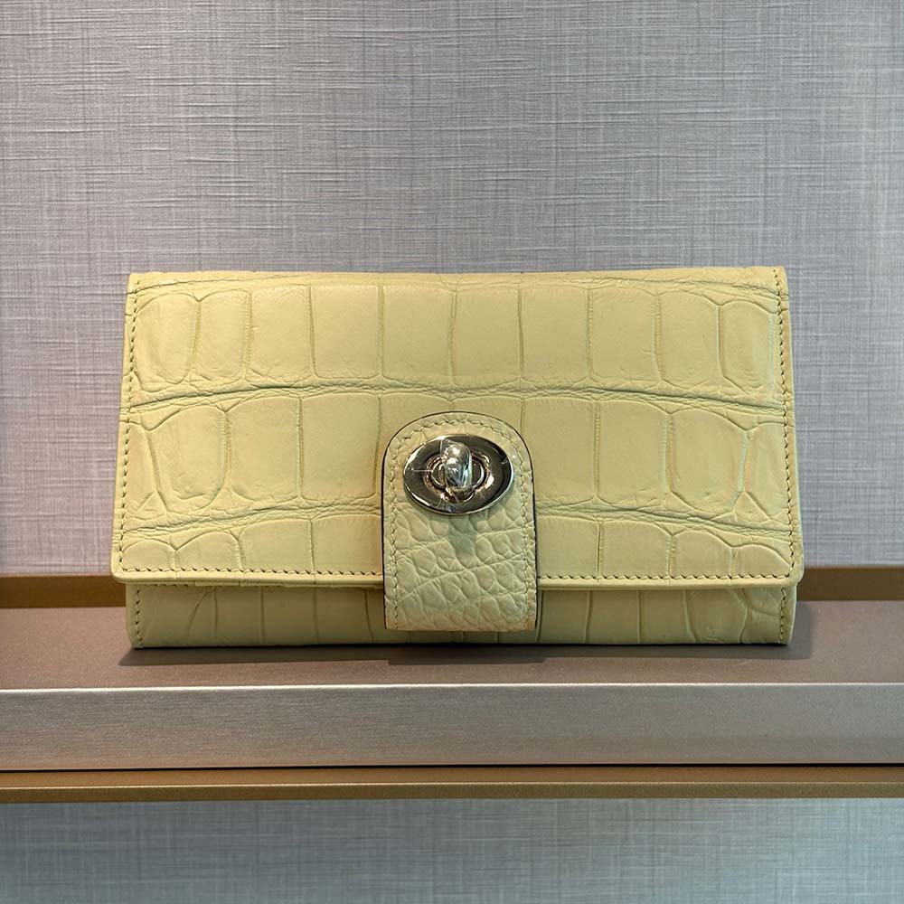 全鱷魚腹皮WOC訂製長夾