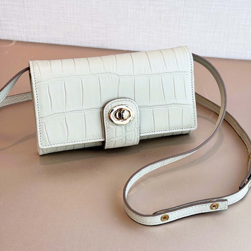 全鱷魚腹皮WOC訂製長夾