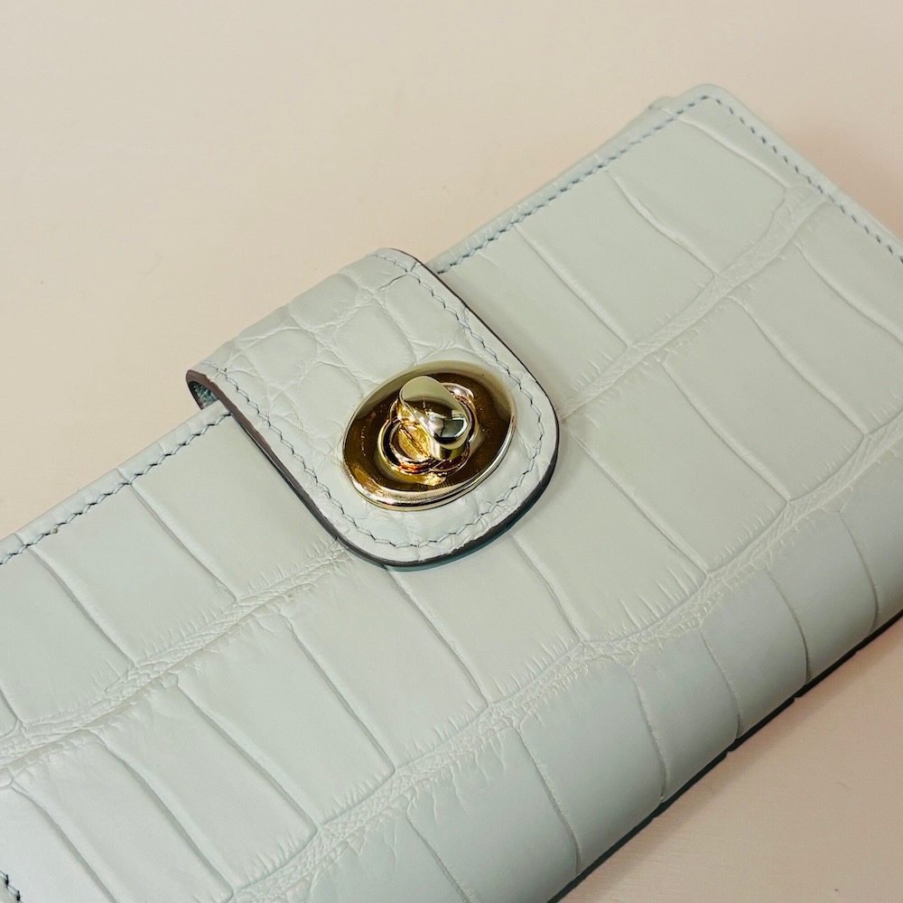 全鱷魚腹皮WOC訂製長夾