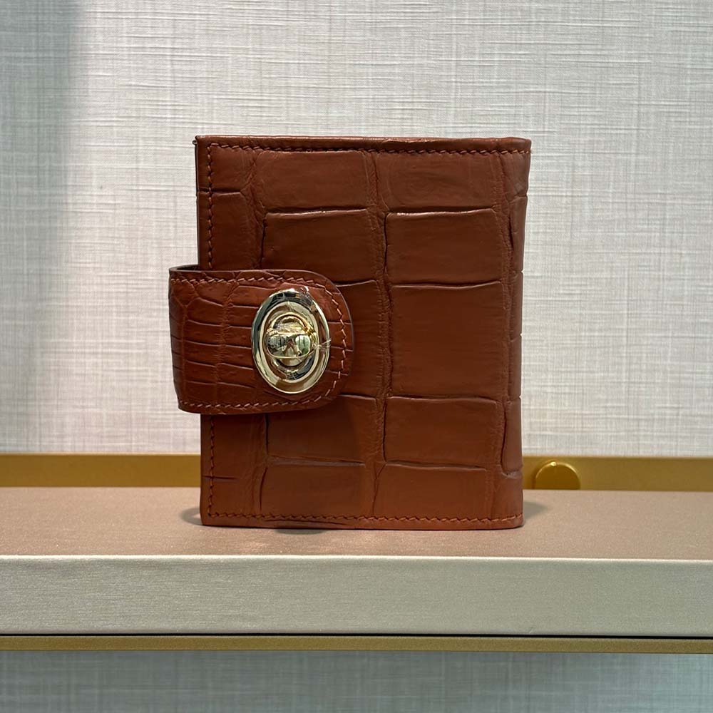 全鱷魚腹皮訂製短夾