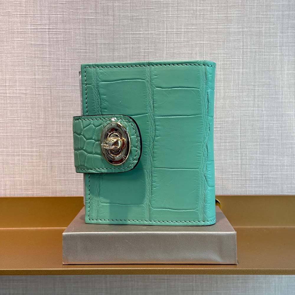 全鱷魚腹皮訂製短夾