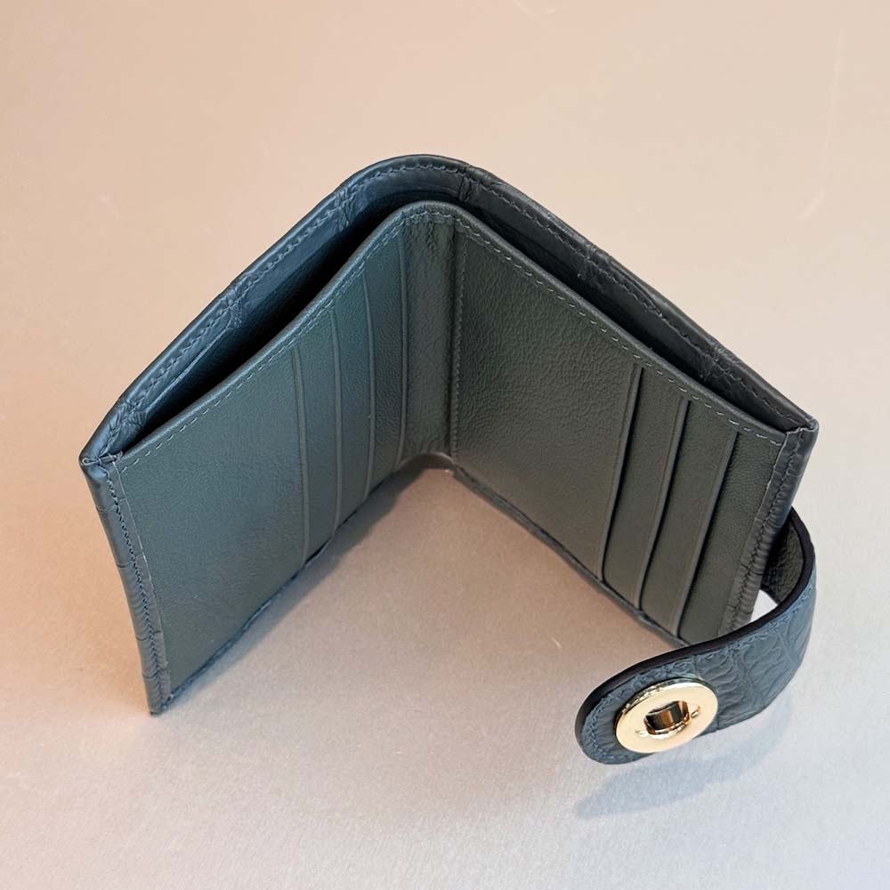 全鱷魚腹皮訂製短夾