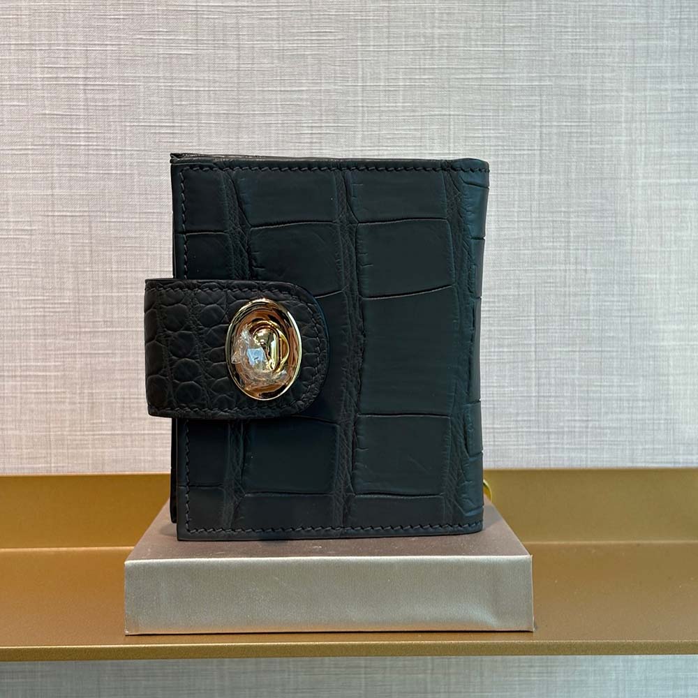 全鱷魚腹皮訂製短夾