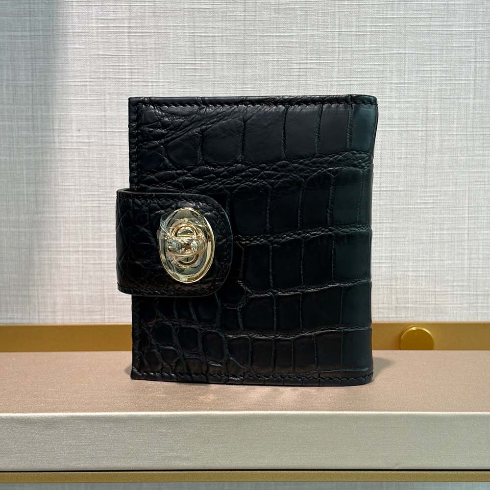 全鱷魚腹皮訂製短夾