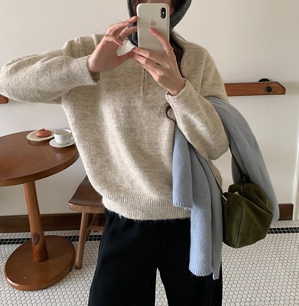 經典POLO領針織上衣