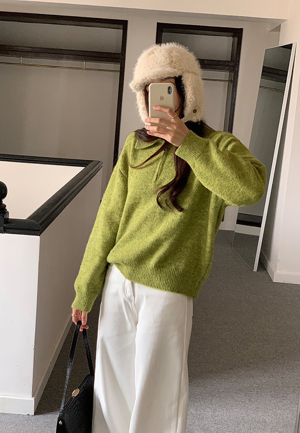 經典POLO領針織上衣