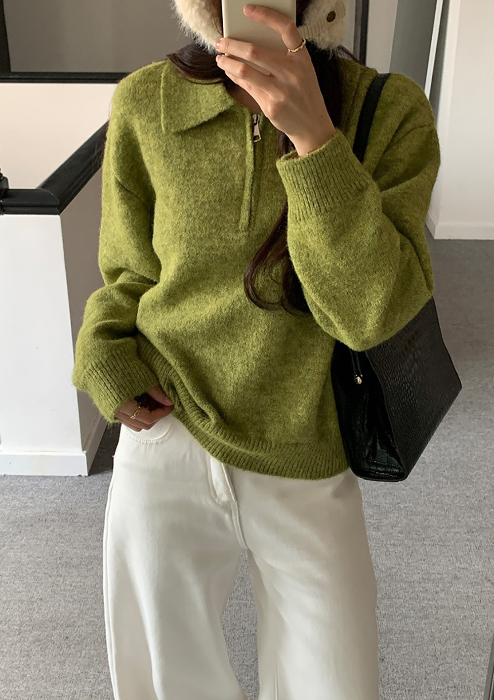 經典POLO領針織上衣