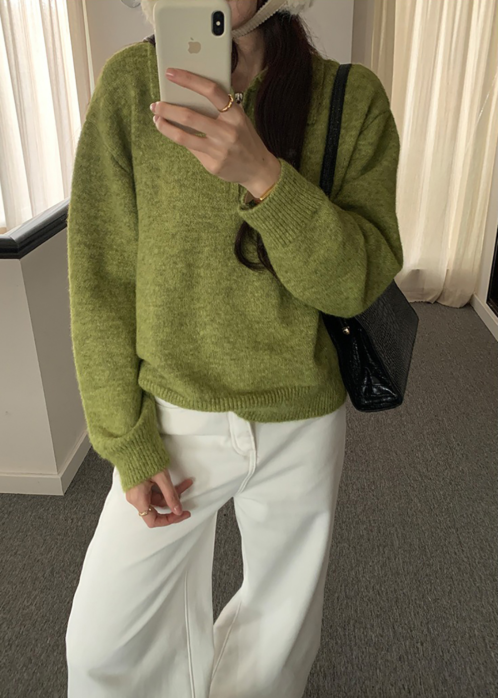 經典POLO領針織上衣