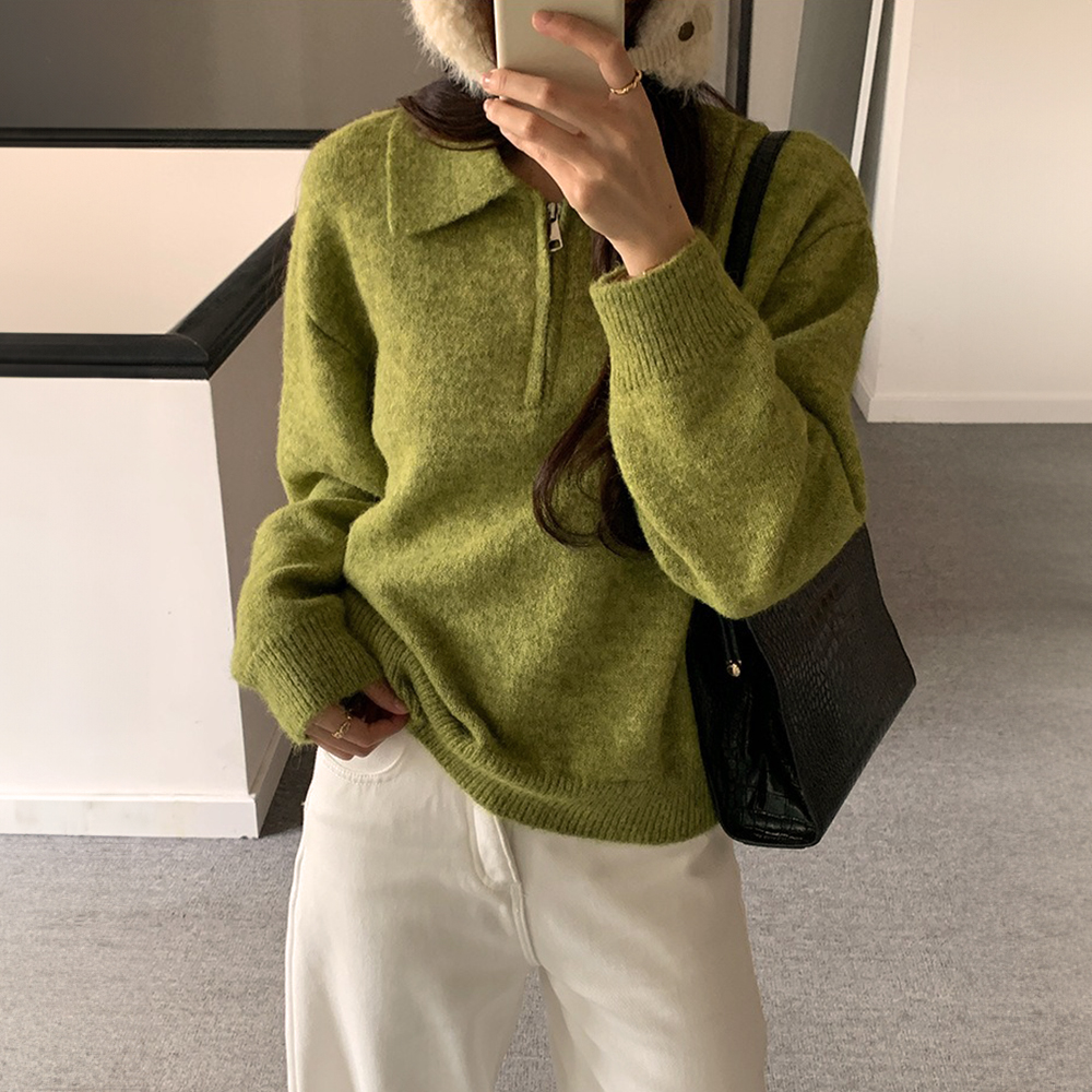 經典POLO領針織上衣