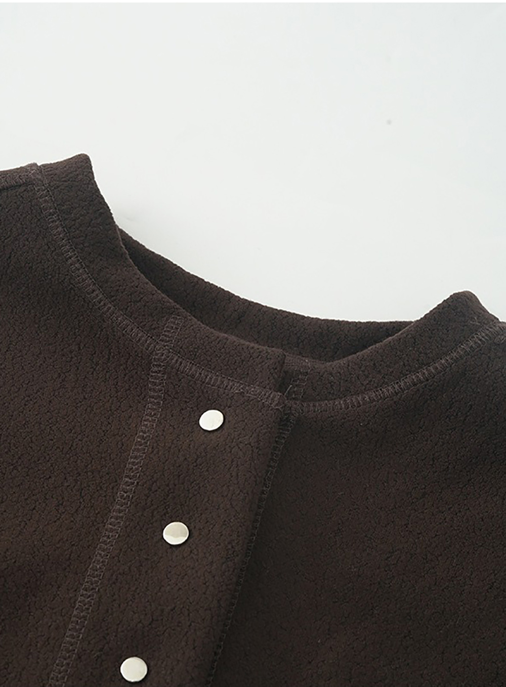 休閒寬鬆經典圓領外套,外套,上身,顯瘦,遮肉,冬天