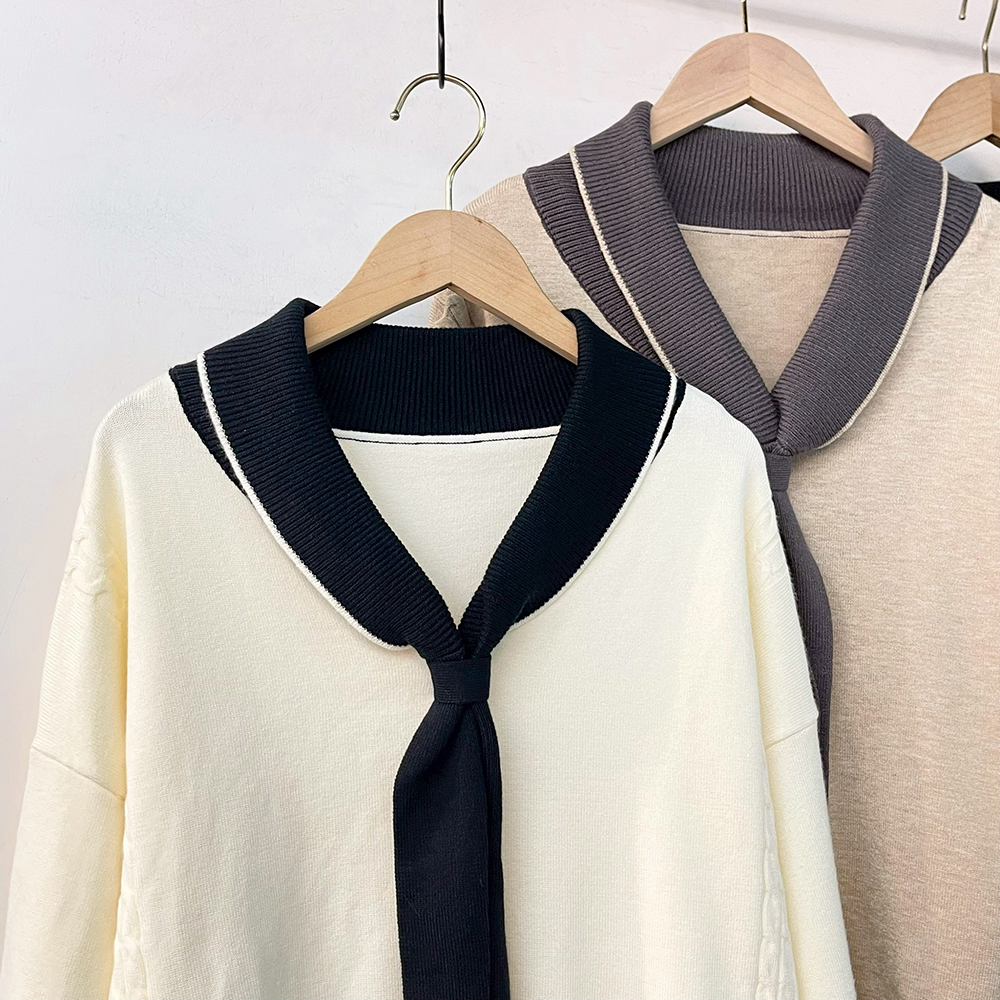 氣質學院風針織上衣