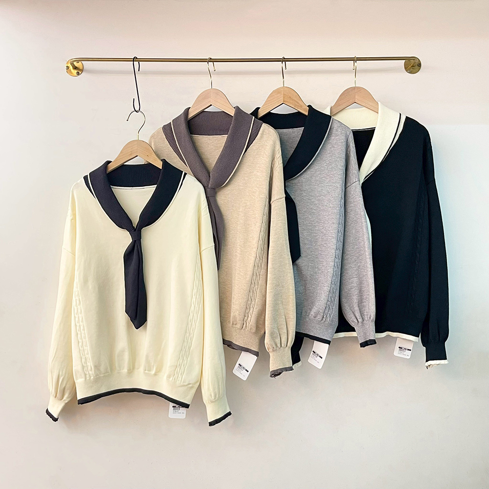 氣質學院風針織上衣