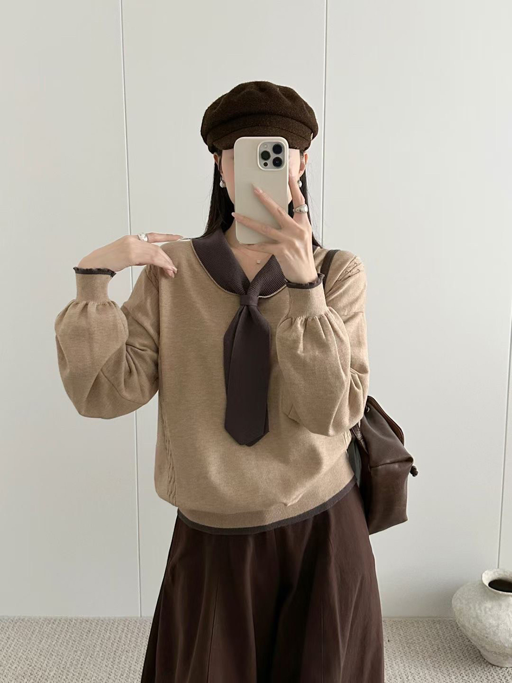 氣質學院風針織上衣